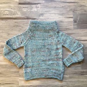 Moth Anthro Cowl Neck Chunky Knit Sweater